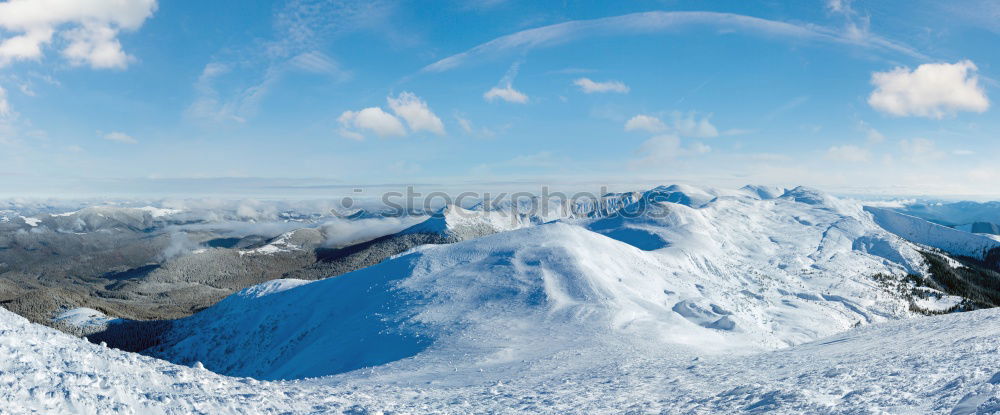 Similar – Image, Stock Photo View of the Bavarian mountains in front of clouds and sky