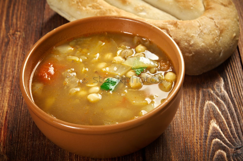 Similar – Image, Stock Photo Cooked legumes and vegetables in a bowl