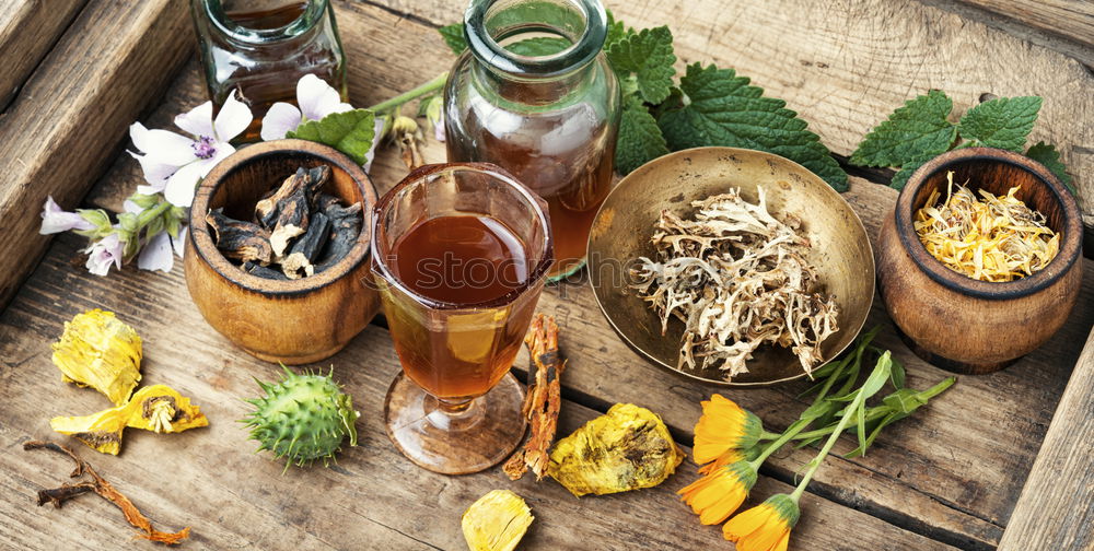 Similar – Image, Stock Photo Spices and oil on table