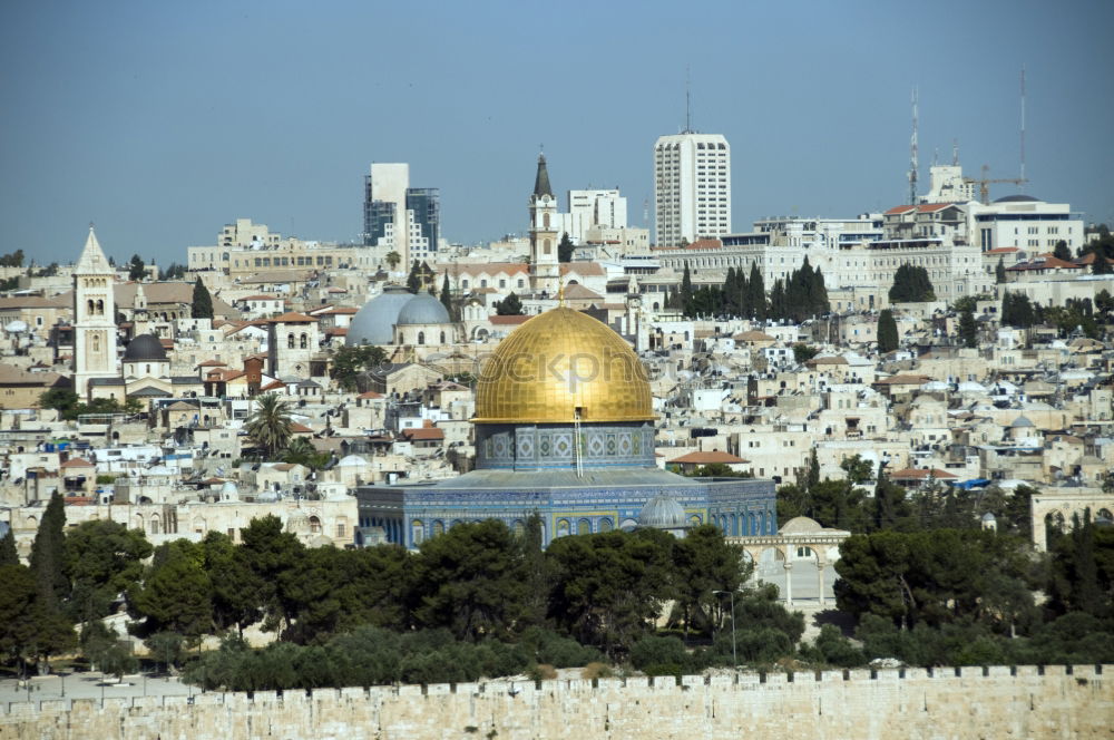 Image, Stock Photo Dome of the Rock in the Temple District of Jerusalem