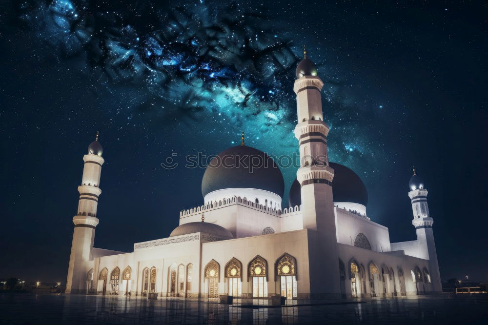 Similar – Rising moon over the Dome of the Rock