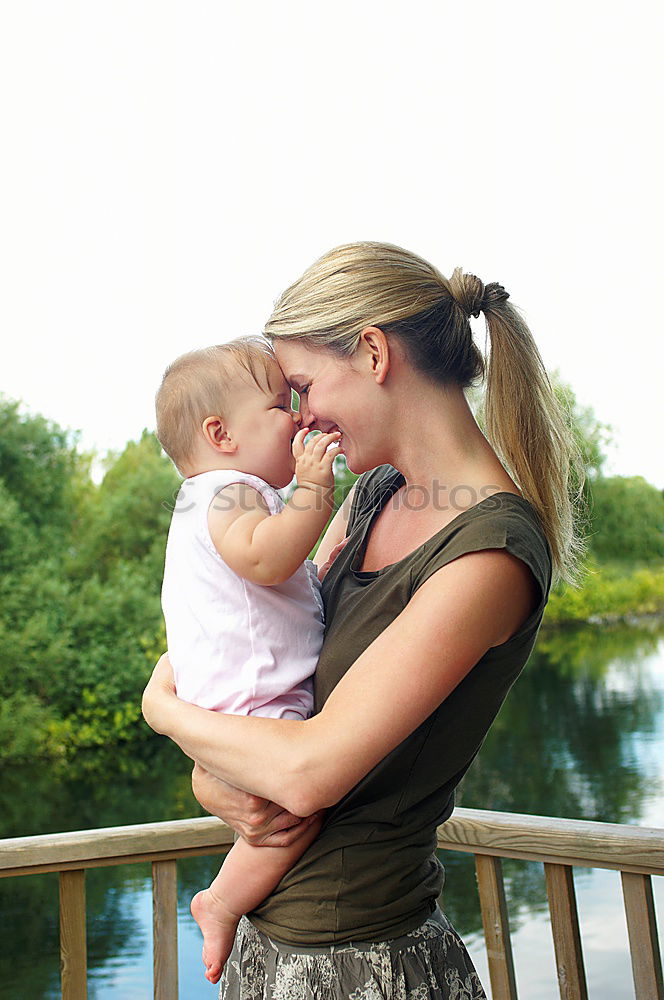 Similar – Image, Stock Photo Mother and her child Woman