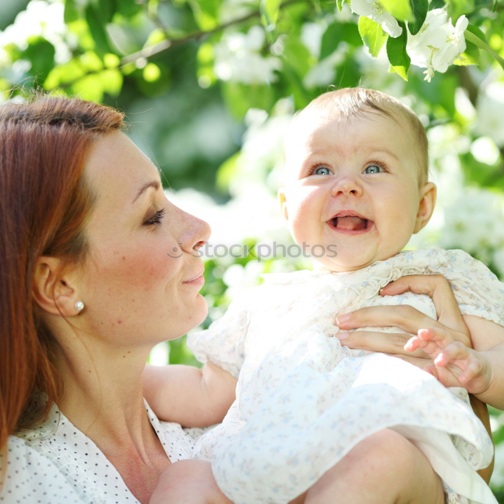 Similar – Image, Stock Photo Mother with child in park