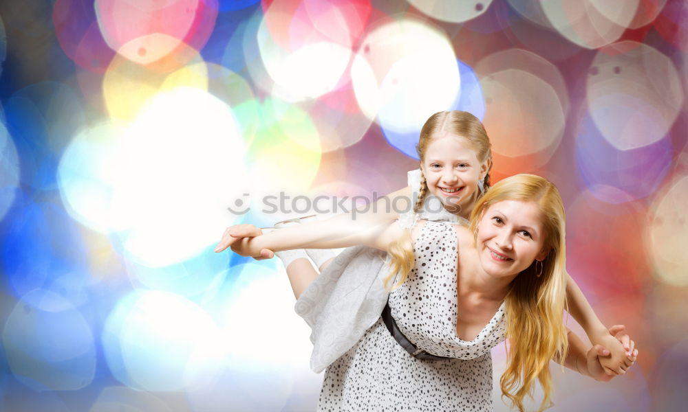 Similar – Image, Stock Photo mother brushing toddler daughter’s hair