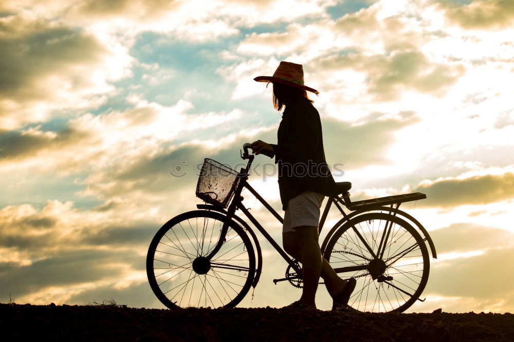 Similar – Woman and vintage suitcase