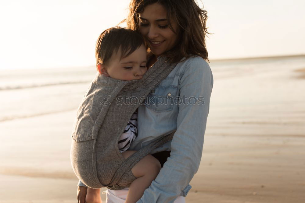 Similar – Image, Stock Photo Mom and daughter spending time in the park