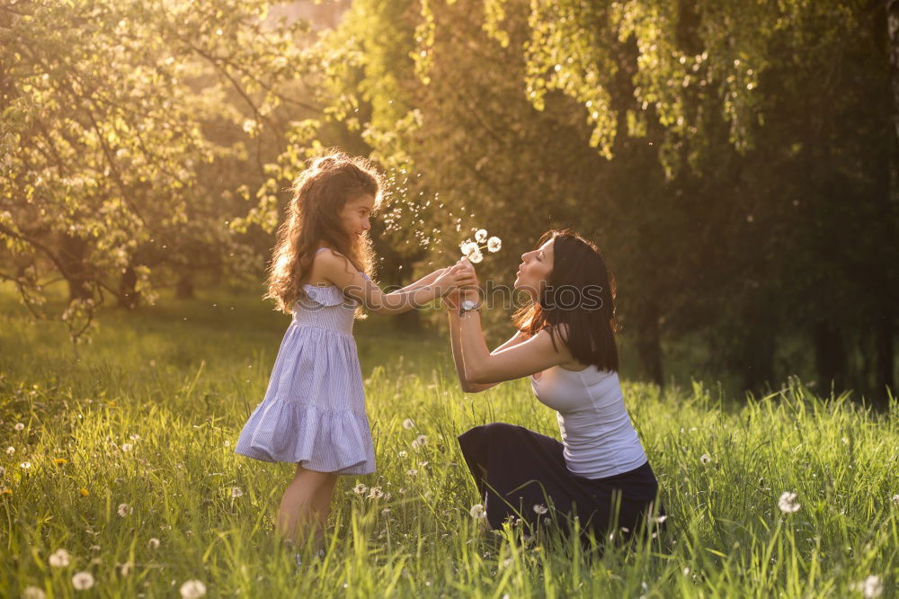 Similar – Image, Stock Photo Red haired mom and her daughter