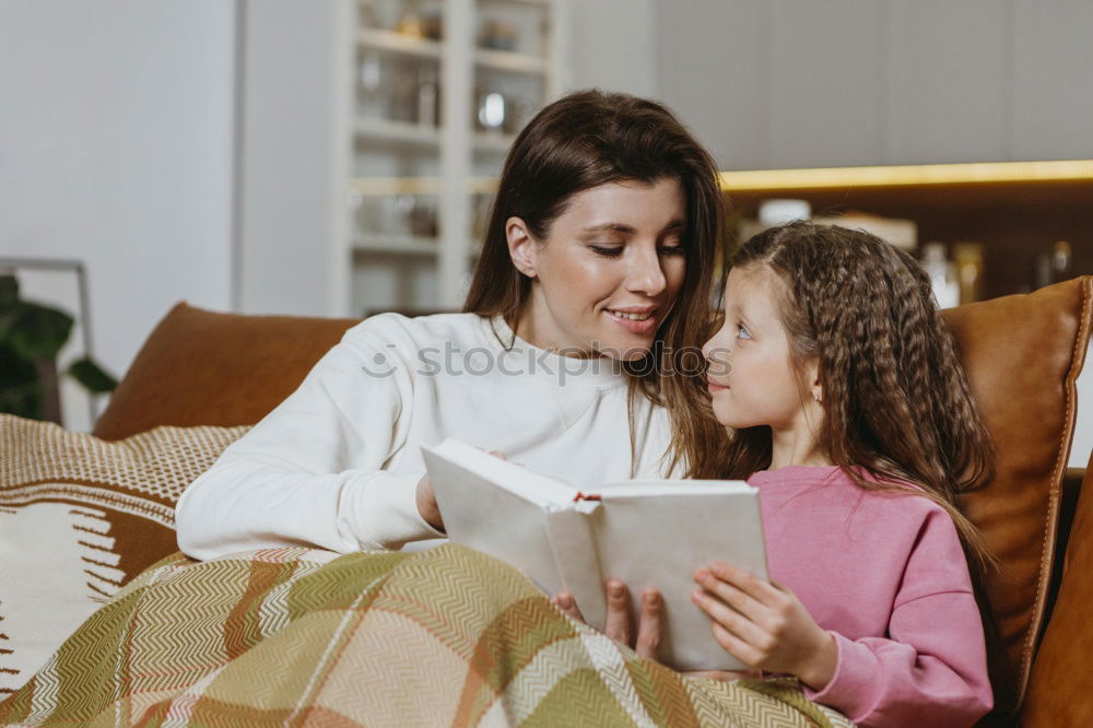 Similar – happy mother and toddler son using tablet