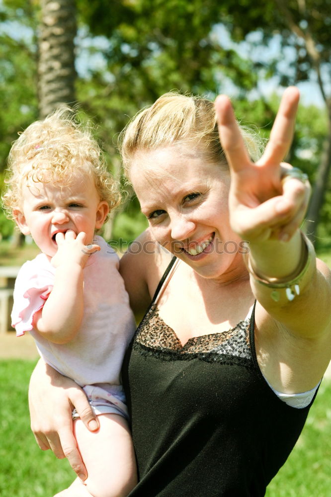 Similar – Image, Stock Photo Mother and her child Woman