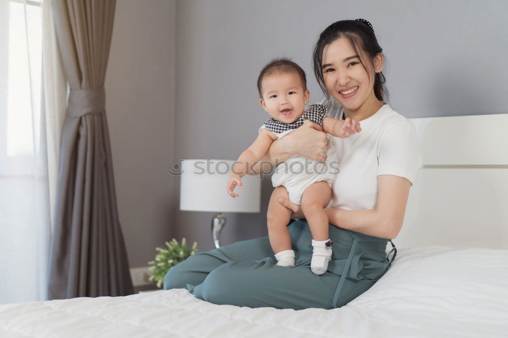 Similar – mother and son happy together at home