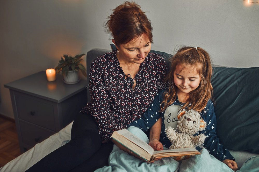 Similar – indoor portrait of happy mother and child son