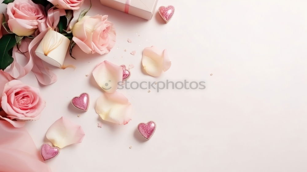 Similar – Female hands write greeting card with flowers