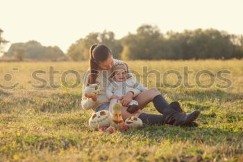 Similar – young beautiful woman having fun with her dog outdoors