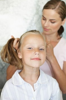 Similar – Image, Stock Photo Mother and daughter smiling and hugging outdoors