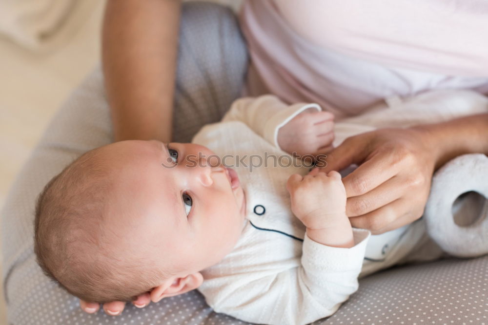 Similar – Image, Stock Photo Baby daughter and Father