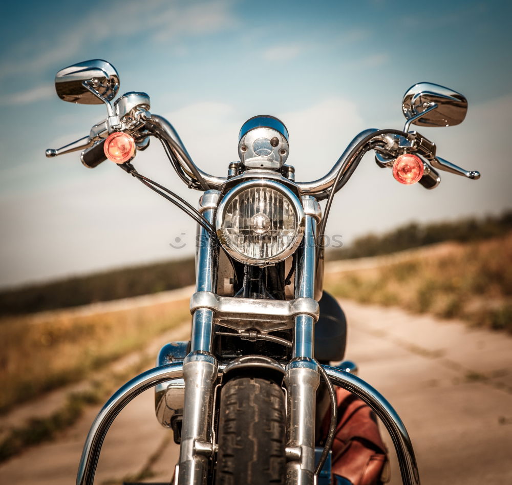 Similar – Image, Stock Photo Man sitting near motorcycle