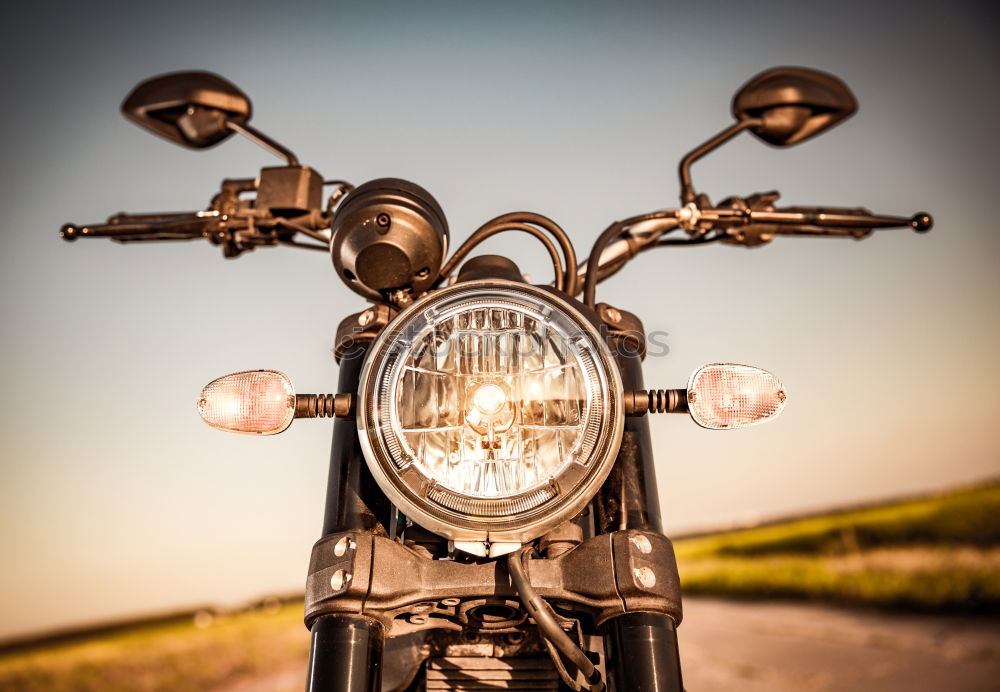 Similar – Image, Stock Photo Man sitting near motorcycle