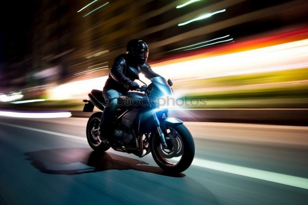 Similar – Image, Stock Photo Cyclist riding along a paved mountain road