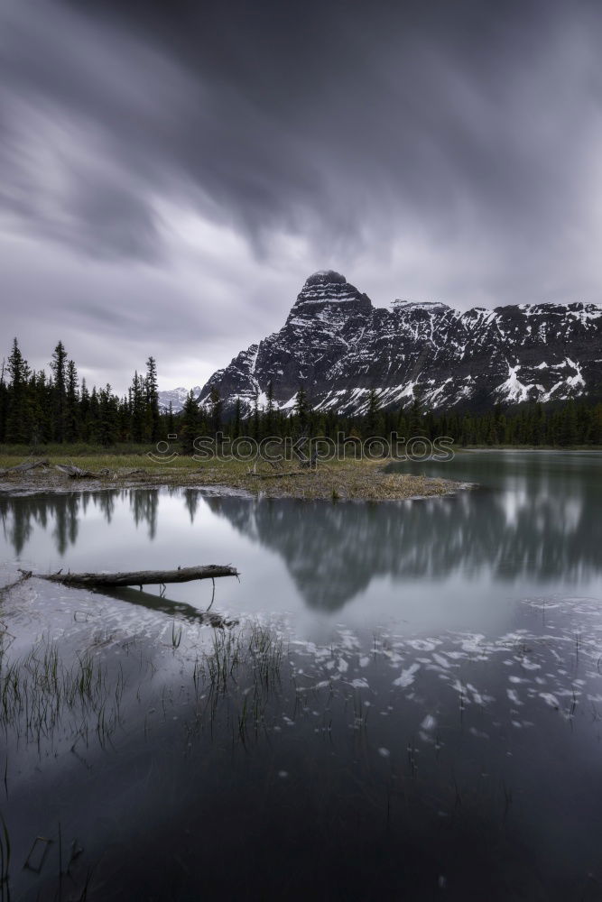 Similar – Image, Stock Photo Reflection of a mountain in the Dolomites III