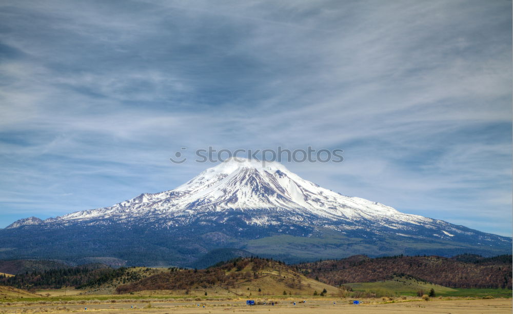 Similar – Wild horses in front of the Cotopaxi volcano in Ecuador