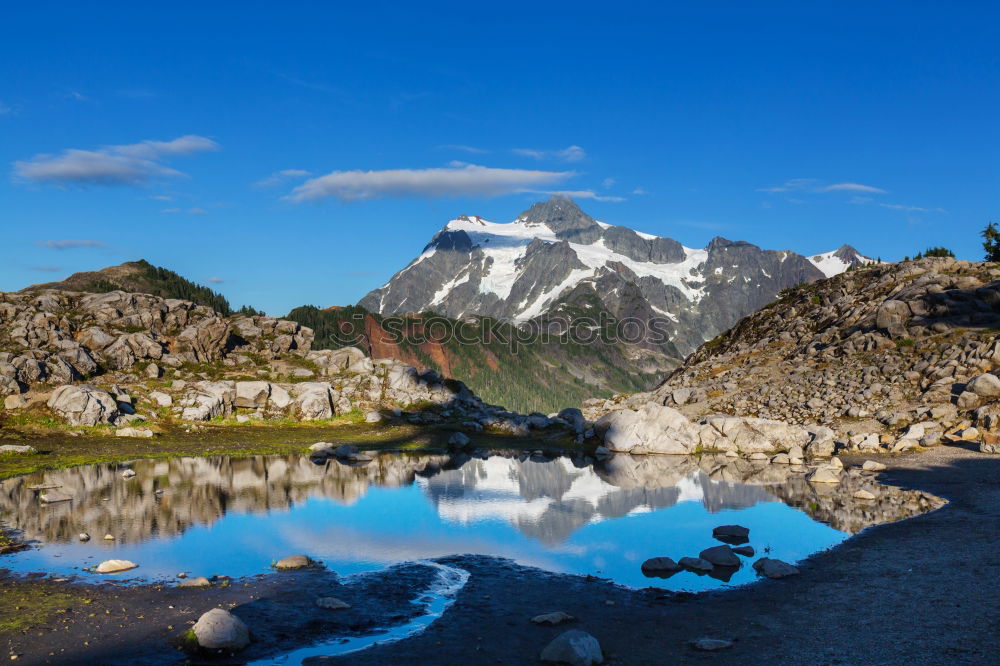 Similar – Image, Stock Photo tributary at the Berglisee