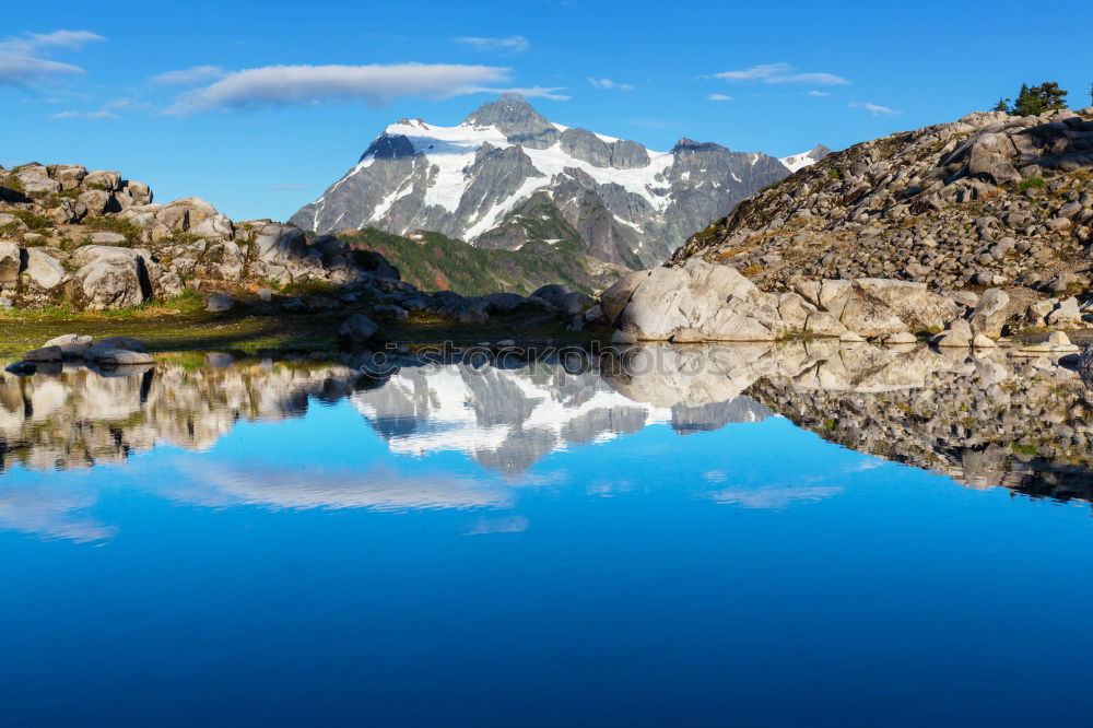 Similar – Image, Stock Photo tributary at the Berglisee