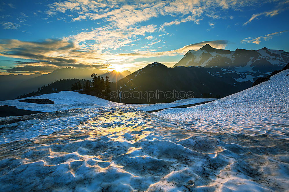 Similar – Bergab See Skipiste Baum