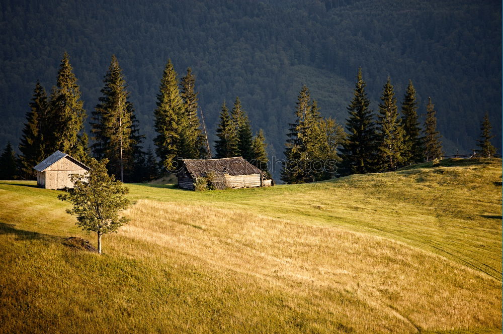 Similar – View of backpack and mountains