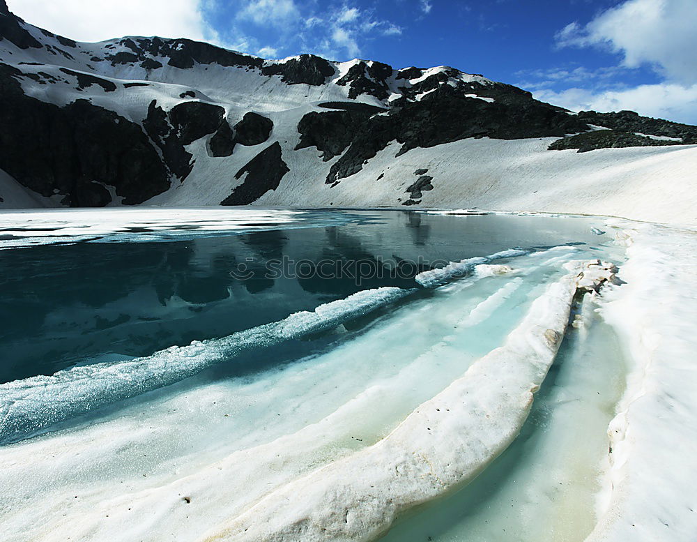 Similar – Image, Stock Photo Landscape of mountains and glaciers