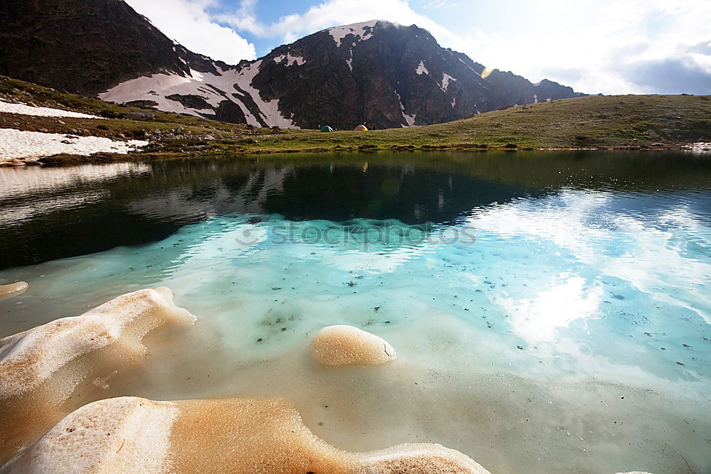 Similar – Image, Stock Photo silver Mountain Nature