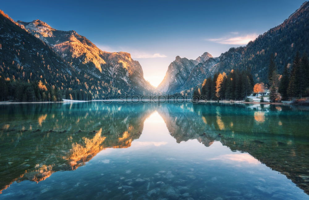 Similar – Image, Stock Photo Plansee in Austria in the morning