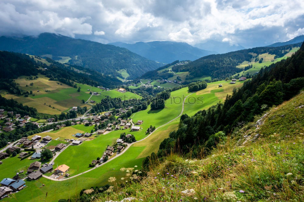 Similar – das Dorf Natur Landschaft