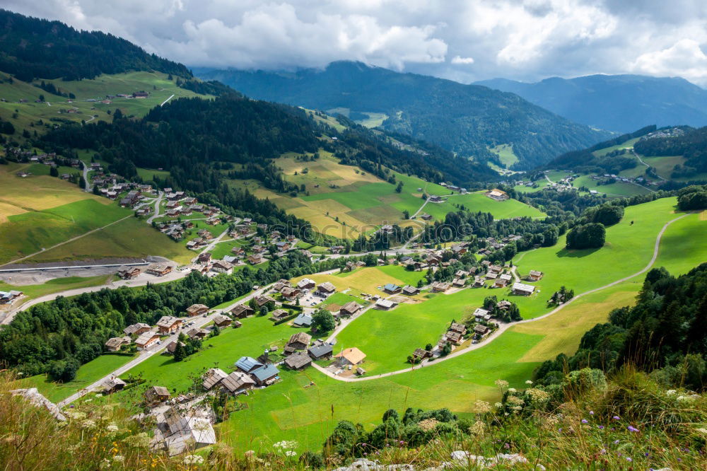 Similar – das Dorf Natur Landschaft