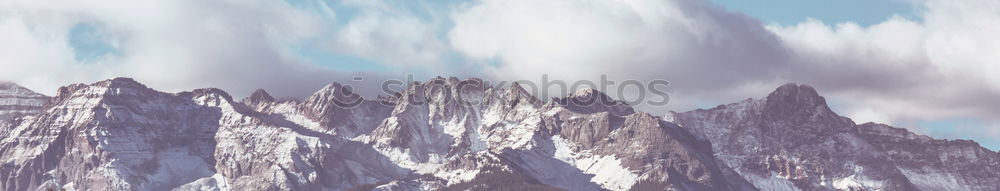 Alpenpanorama im Winter