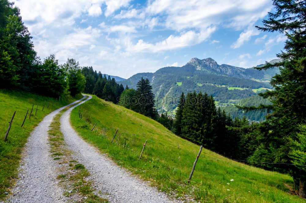 Similar – Image, Stock Photo mountain on mountain down