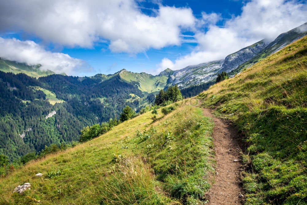 Similar – Image, Stock Photo mountain on mountain down