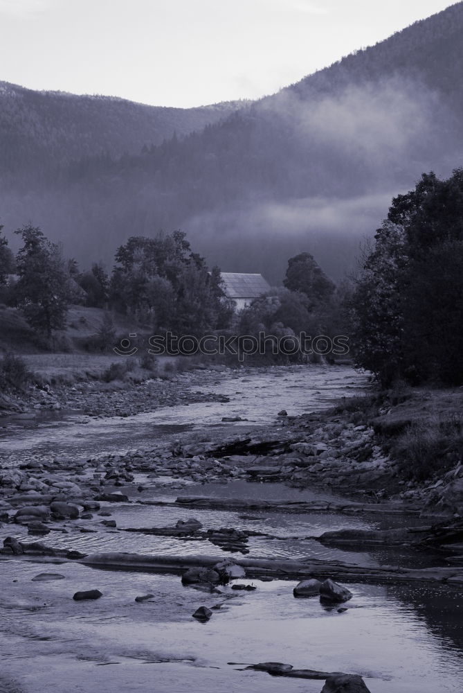 Similar – Mountain river valley landscape