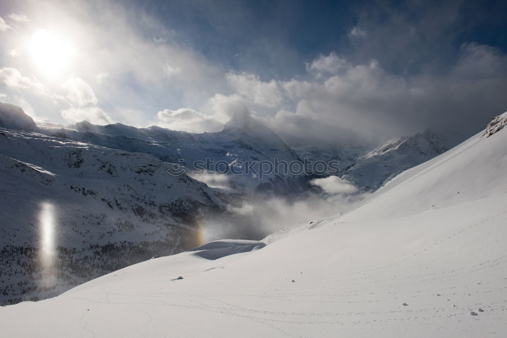 Similar – wonderfull winter day on the Zugspitze