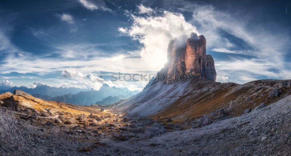 Similar – Sunrise in the Dolomites with view VII