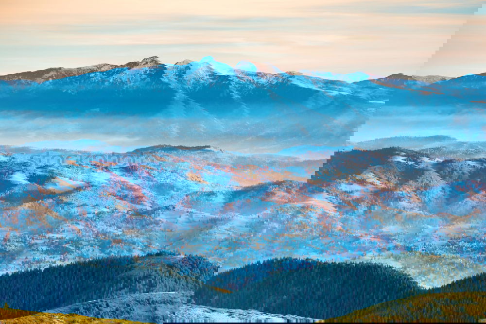 Similar – Image, Stock Photo Blue mountains and hills