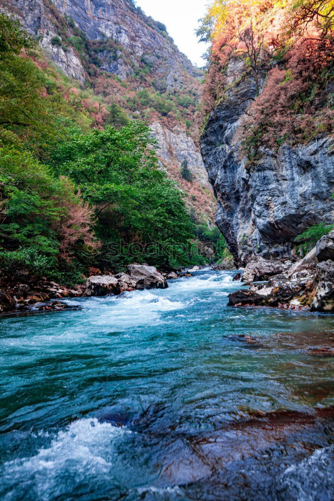 Similar – Image, Stock Photo Young man kayaking on the Dunajec river