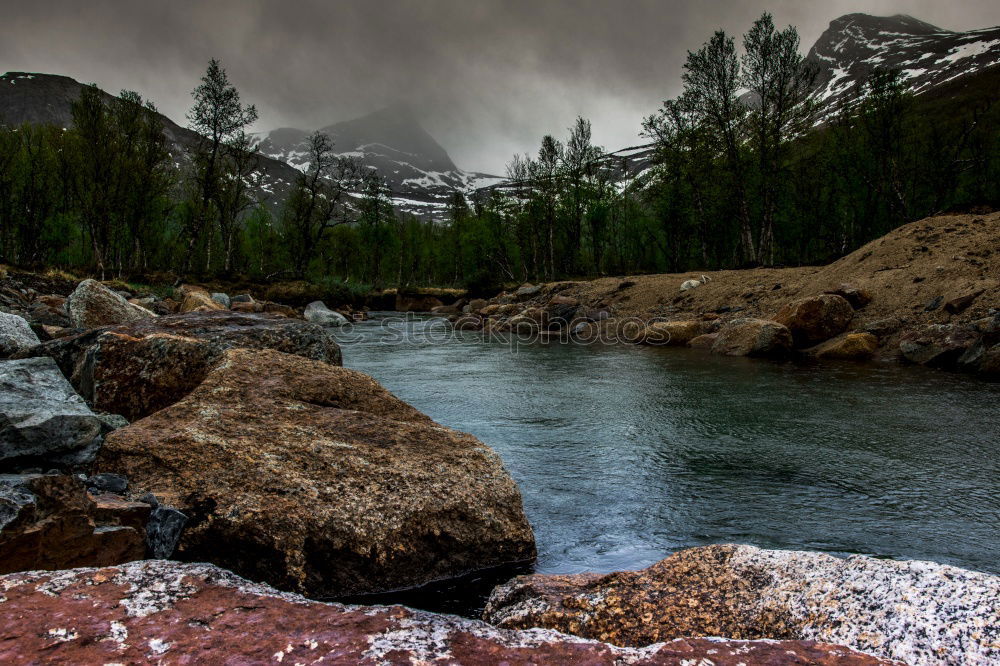 Similar – Image, Stock Photo wild river in national park, Norway, Scandinavian