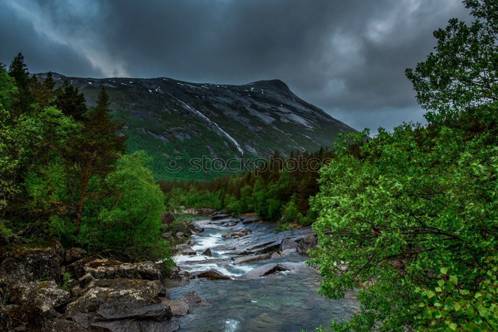 Similar – house in Norwegian lake