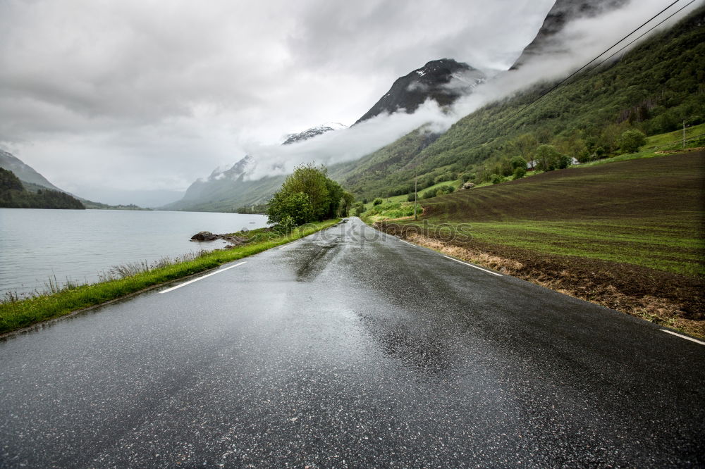 Similar – Old house in Norwegian lake