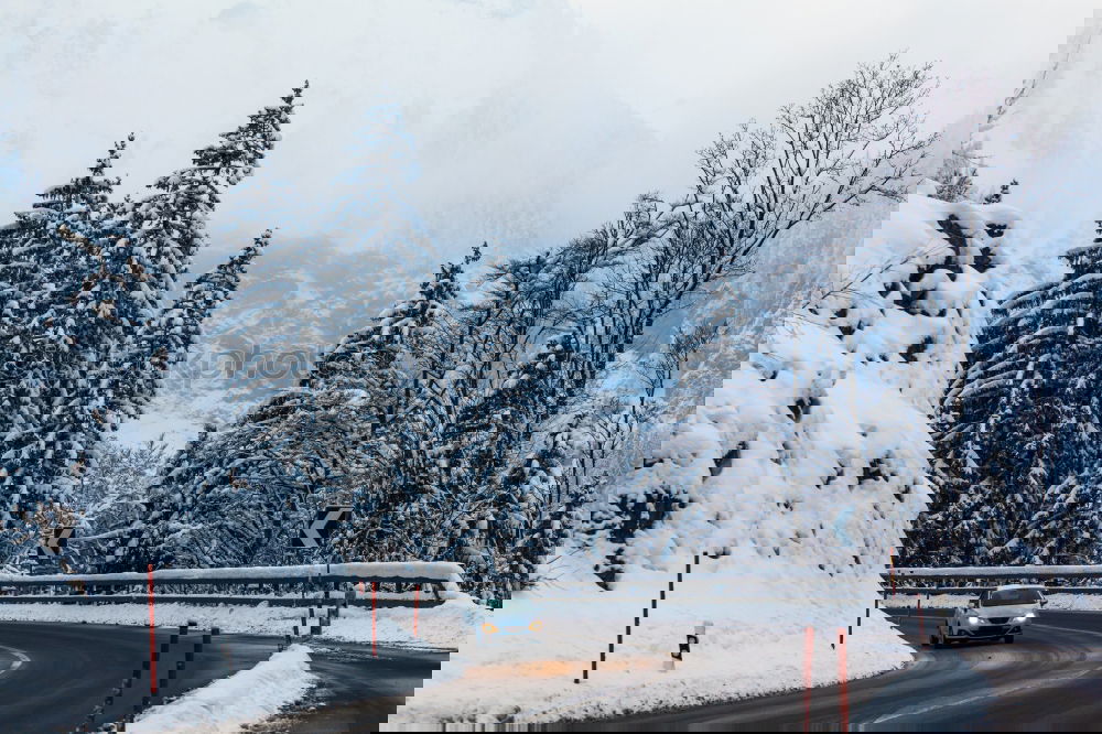 Similar – Image, Stock Photo the track is groomed…