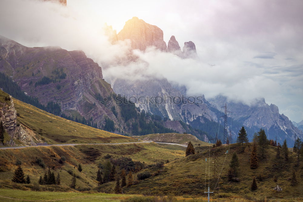 Similar – Image, Stock Photo Panorama of snowy Tatra mountains in spring, south Poland