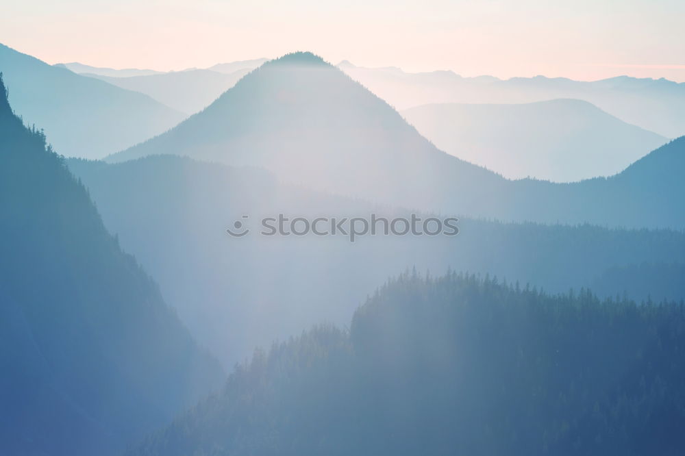 Similar – Beautiful autumn sunset panorama of Tatra mountains, Poland