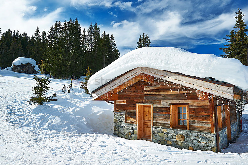 Similar – Holzhütte Winter