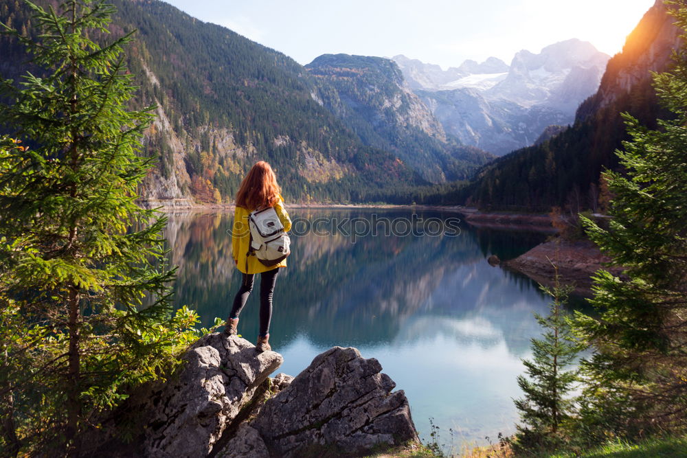 Similar – Image, Stock Photo Sunrise at Trolltunga