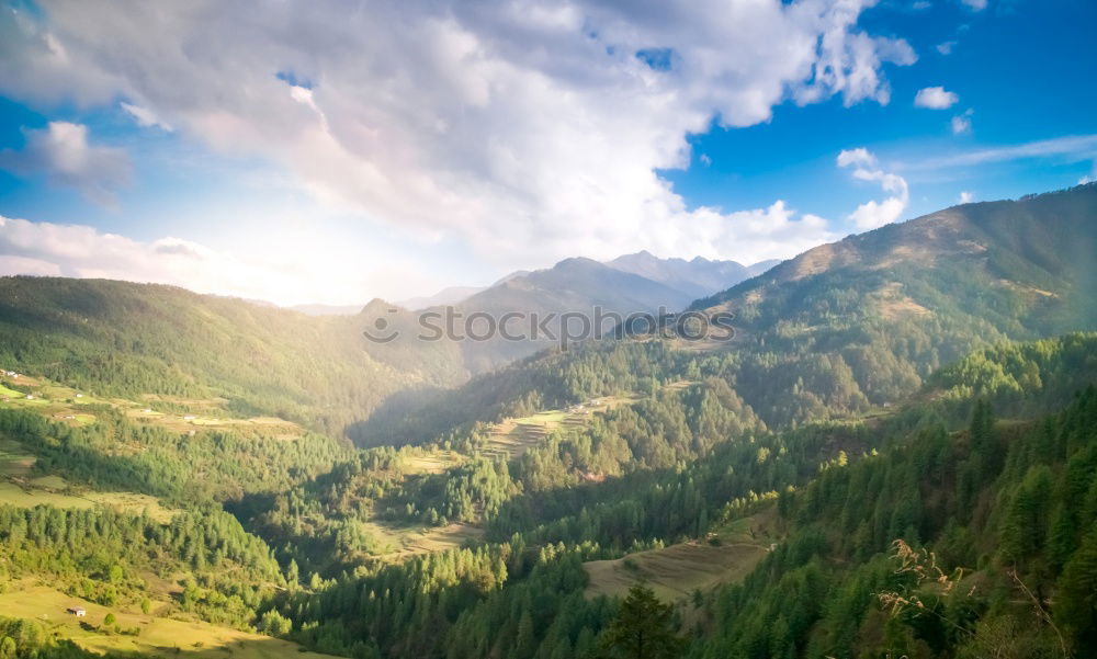 Similar – Image, Stock Photo Spring travel in Austria. Green fields